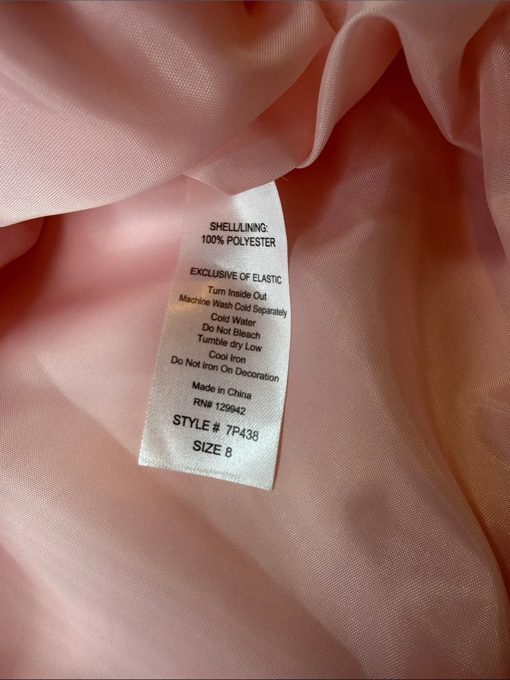 BTween Girls 3-Piece Blush Pink Bubble Skirt Set with Headband Size 8 NWT - Picture 8 of 11